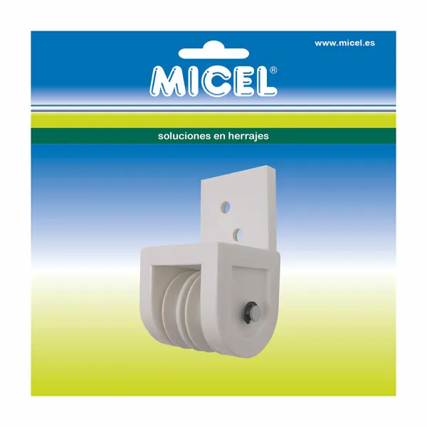 Шкив для маркизы Micel TLD19 Нейлон 4,3 x 4,2 x 7,8 cm Фронтальный Белый
