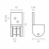 Шкив для маркизы Micel TLD19 Нейлон 4,3 x 4,2 x 7,8 cm Фронтальный Белый
