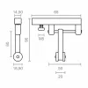 Lapenes balsts Micel TLD21 Neilons 65 x 18,5 x 90 mm Skrējējs Balts