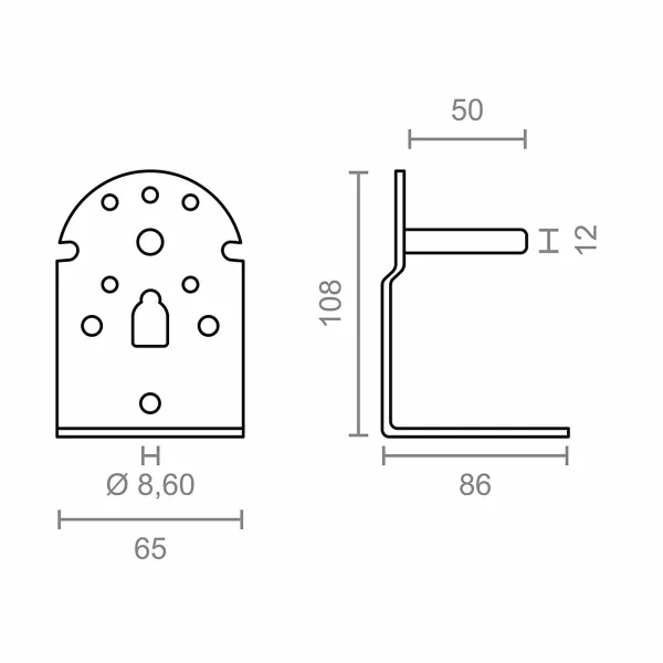 Tento atrama Micel TLD08 Balta 6,5 x 8,6 x 10,8 cm Velenas