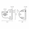 Опора тента Micel TLD03 Белый 11,3 x 8,5 x 11 cm ось