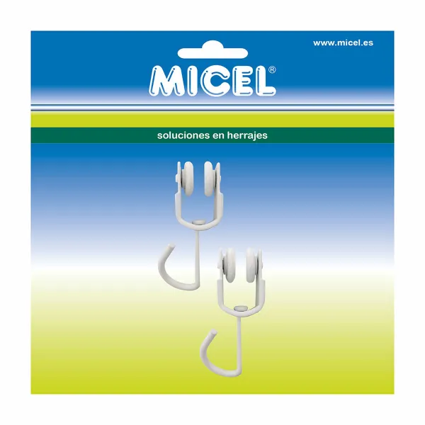 Užuolaidų skriemulys Micel TLD18 Vidus Balta 2 vnt.