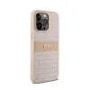 DKNY Leather Mono Stripe & Metal Logo - Case for iPhone 15 Pro Max (pink)