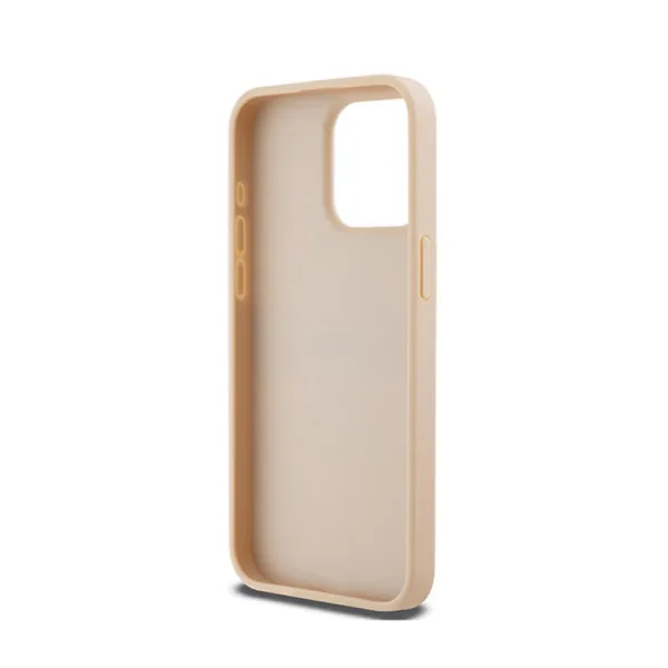 DKNY Leather Mono Stripe & Metal Logo - Case for iPhone 15 Pro Max (pink)
