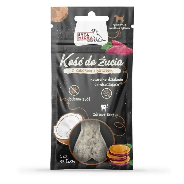 Suņu uzkodas SYTA MICHA                                 Kokosrieksts Saldie kartupeļi 65 g