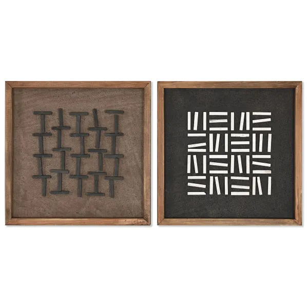 Картина Home ESPRIT Сосна Переработанная древесина 44 x 8 x 44 cm 40,2 x 4 x 40,2 cm