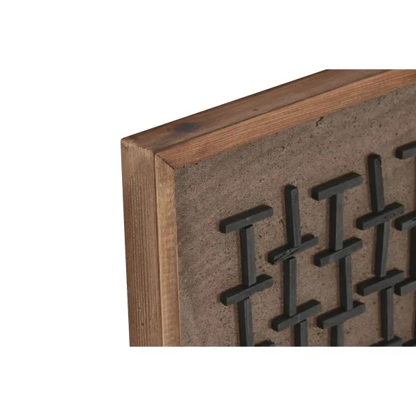 Painting Home ESPRIT Pinewood Recycled Wood 44 x 8 x 44 cm 40,2 x 4 x 40,2 cm