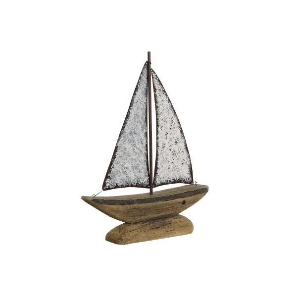 Dekoratyvinė figūrėlė Home ESPRIT Balta Natūralus Žvakių gamintojas Sendinta apdaila 35,3 x 8 x 46,5 cm