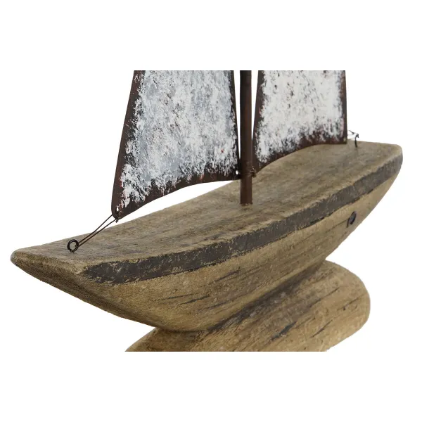 Dekoratyvinė figūrėlė Home ESPRIT Balta Natūralus Žvakių gamintojas Sendinta apdaila 35,3 x 8 x 46,5 cm