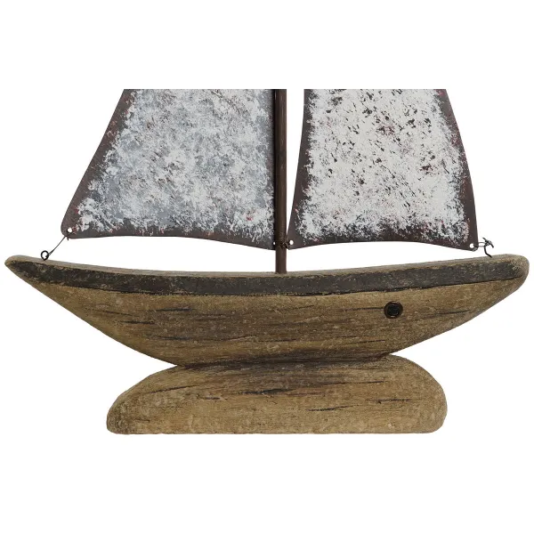 Dekoratyvinė figūrėlė Home ESPRIT Balta Natūralus Žvakių gamintojas Sendinta apdaila 35,3 x 8 x 46,5 cm