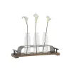 Кувшин DKD Home Decor Коричневый Чёрный Металл Стеклянный 45 x 11 x 22 cm (3 Предметы)