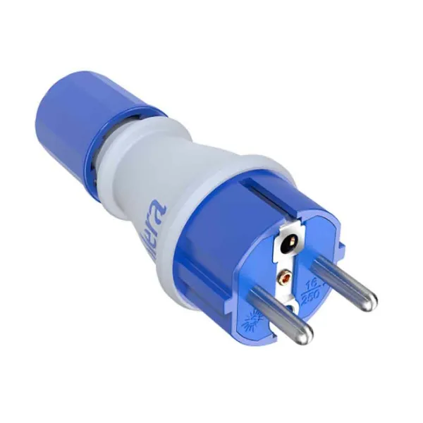 Pin plug Solera 706tkb Blue White 250 V 16 A