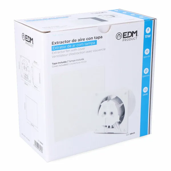 Ventiliatoriai EDM 08413 11 W Ø 10 cm