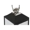 Фонарь Home ESPRIT Melns Sudrabains Stikls Tērauds 18 x 18 x 41 cm (2 Daudzums)