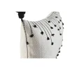 spilvens Home ESPRIT Balts Melns Rombs 50 x 15 x 30 cm