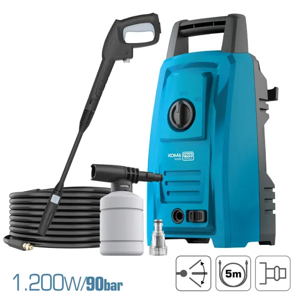 Vandens srovės plovimas Koma Tools 1200 W 220-240 V 90 bar