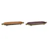 Galda rotājums DKD Home Decor Oranžs Fuksīns Bronza Dzelzs 35 x 13 x 3 cm (2 gb.)