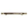 Galda rotājums DKD Home Decor Oranžs Fuksīns Bronza Dzelzs 35 x 13 x 3 cm (2 gb.)