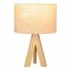 Stalinė lempa EDM 32160 Medžio Audinys 18 x 18 x 30 cm E27