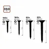 Ruuvisetti Black & Decker Pozidriv Puu 350 Kappaletta