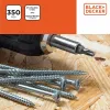 Varžtų komplektas Black & Decker Pozidriv Medžio 350 Dalys