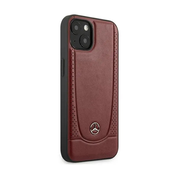 Mercedes Leather Urban Line - Case for iPhone 15 (red)