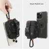 Spigen Snap Zip MagFit Pouch - MagSafe Compact Bag/Magnetic Organizer (Black)