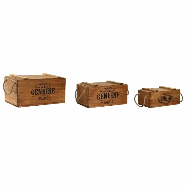 Storage boxes Home ESPRIT Genuine Fir 3 Pieces