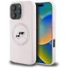 Karl Lagerfeld Silicone Double Heads And Circle MagSafe - Case for iPhone 16 Pro (pink)