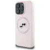 Karl Lagerfeld Silicone Double Heads And Circle MagSafe - Case for iPhone 16 Pro (pink)