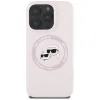 Karl Lagerfeld Silicone Double Heads And Circle MagSafe - Case for iPhone 16 Pro (pink)