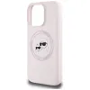 Karl Lagerfeld Silicone Double Heads And Circle MagSafe - Case for iPhone 16 Pro (pink)
