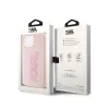 Karl Lagerfeld 3D Rubber Glitter Logo - Case for iPhone 15 Plus (pink)