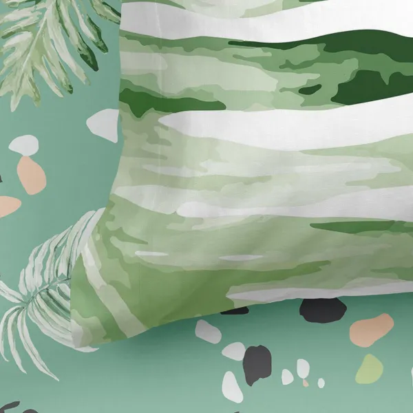 Fitted sheet HappyFriday Delicate Multicolour 140 x 200 x 32 cm