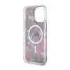 Guess Flower MagSafe - Case for iPhone 14 Pro Max (Green)
