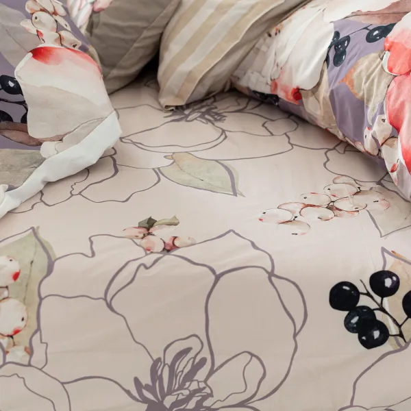 Paklodė HappyFriday White peonies Spalvotas 90 x 200 x 32 cm