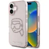 Karl Lagerfeld IML Rhinestones Karl Head - Case for iPhone 16 (pink)