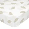 Fitted sheet HappyFriday BASIC KIDS Beige 105 x 200 x 32 cm