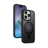 Crong Hybrid Frost MAG Cover - iPhone 15 Pro Max MagSafe Case (Black)