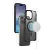 Crong Hybrid Frost MAG Cover - iPhone 15 Pro Max MagSafe Case (Black)