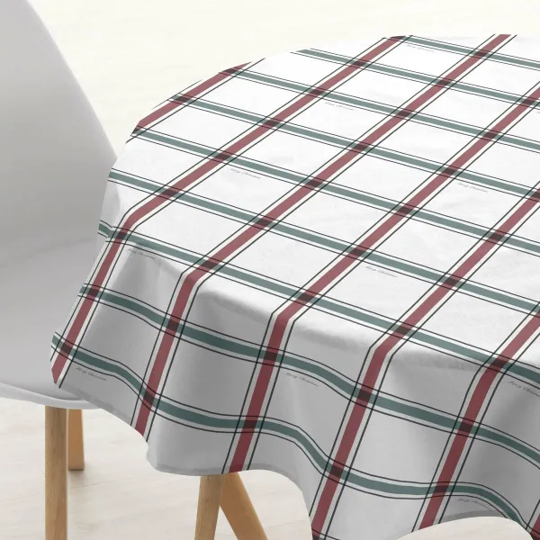 Pöytäliina Belum Elegant Christmas Valkoinen Monivärinen Ø 100 cm