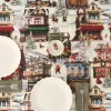Traipiem izturīgs sveķu galdauts Belum Christmas City Daudzkrāsains 200 x 150 cm