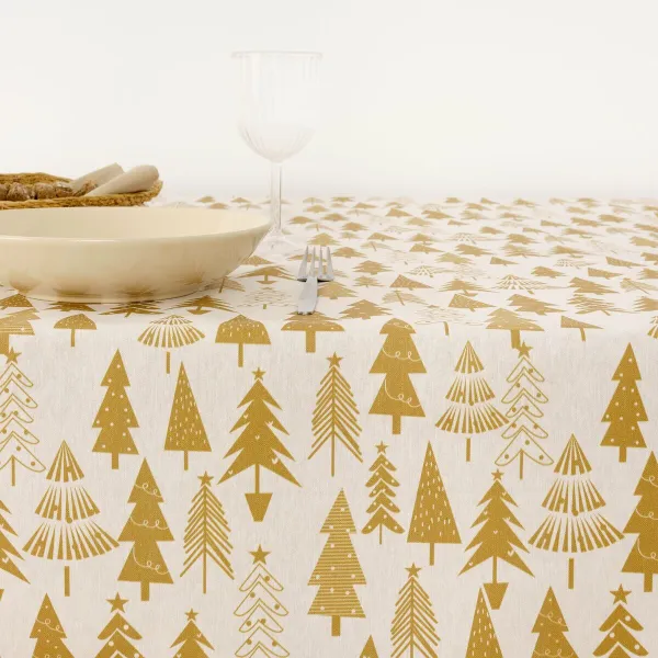 Dėmėms atspari derva dengta staltiesė Belum Christmas Spalvotas 200 x 150 cm