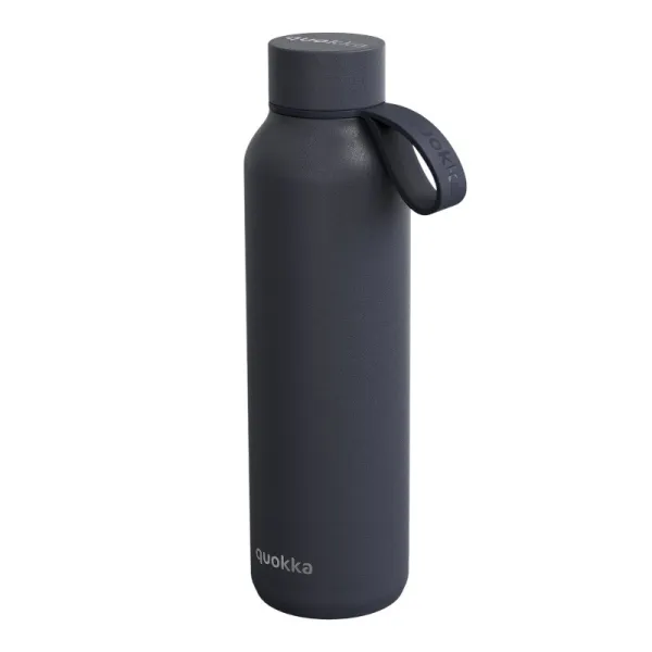 Quokka Solid With Strap - 630 ml Stainless Steel Thermos Bottle with Strap (Slate)