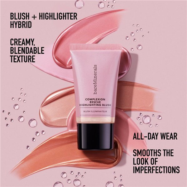 Skruostų šešėlis bareMinerals COMPLEXION RESCUE Peach Glow 15 ml