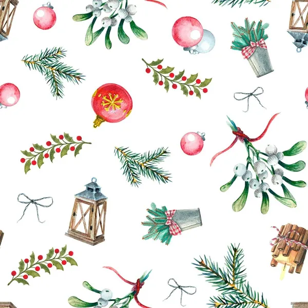 Stain-proof resined tablecloth Belum Merry Christmas Multicolour 200 x 150 cm