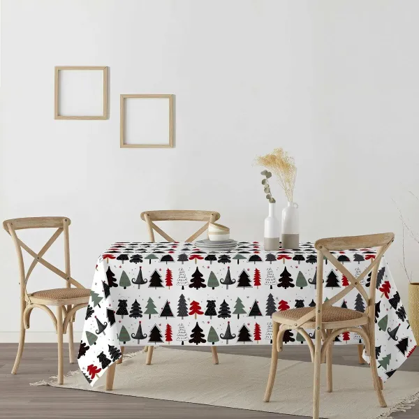 Dėmėms atspari derva dengta staltiesė Belum Merry Christmas Spalvotas 150 x 150 cm