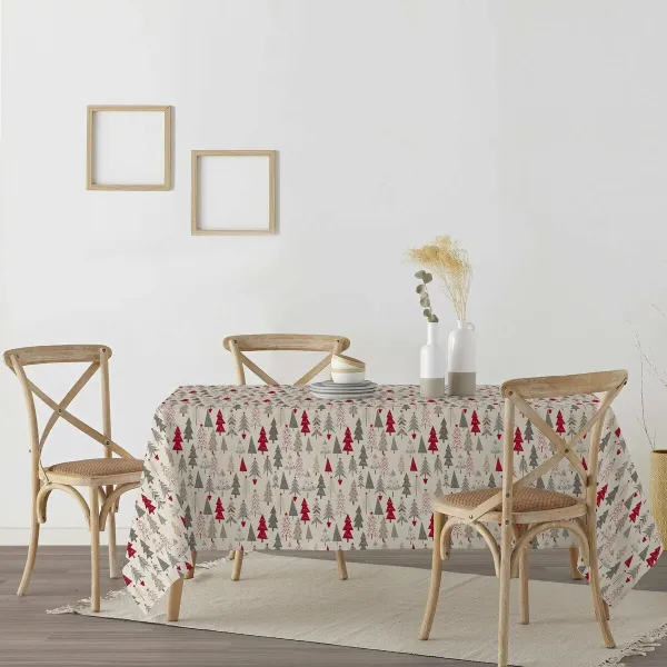 Dėmėms atspari derva dengta staltiesė Belum Merry Christmas Spalvotas 200 x 150 cm
