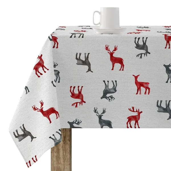 Stain-proof resined tablecloth Belum Merry Christmas Multicolour 100 x 150 cm