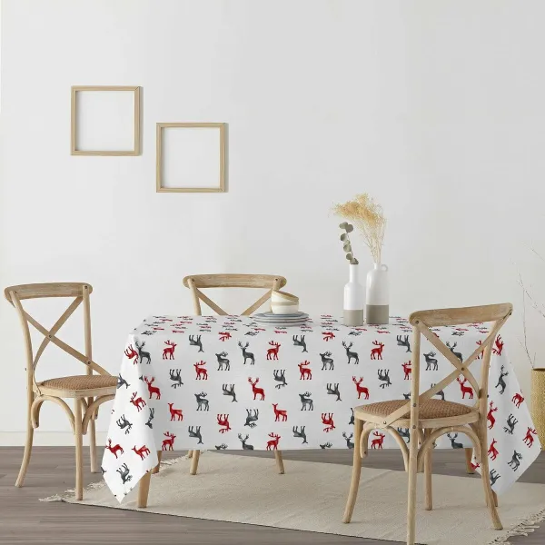 Stain-proof resined tablecloth Belum Merry Christmas Multicolour 100 x 150 cm